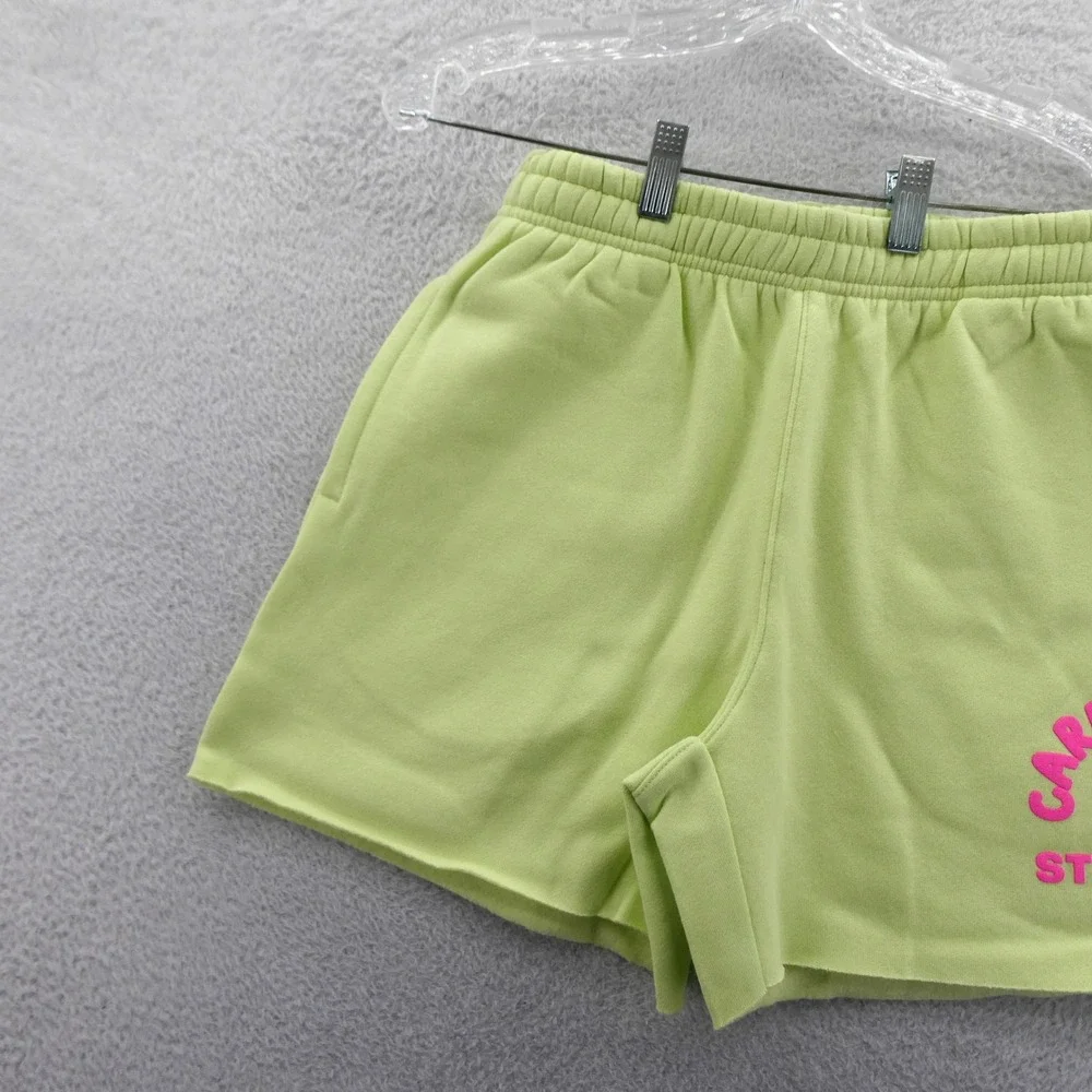'47 Shorts Women Small St. Louis Cardinals Lime Green Pink‎ Graphic Fleece MLB